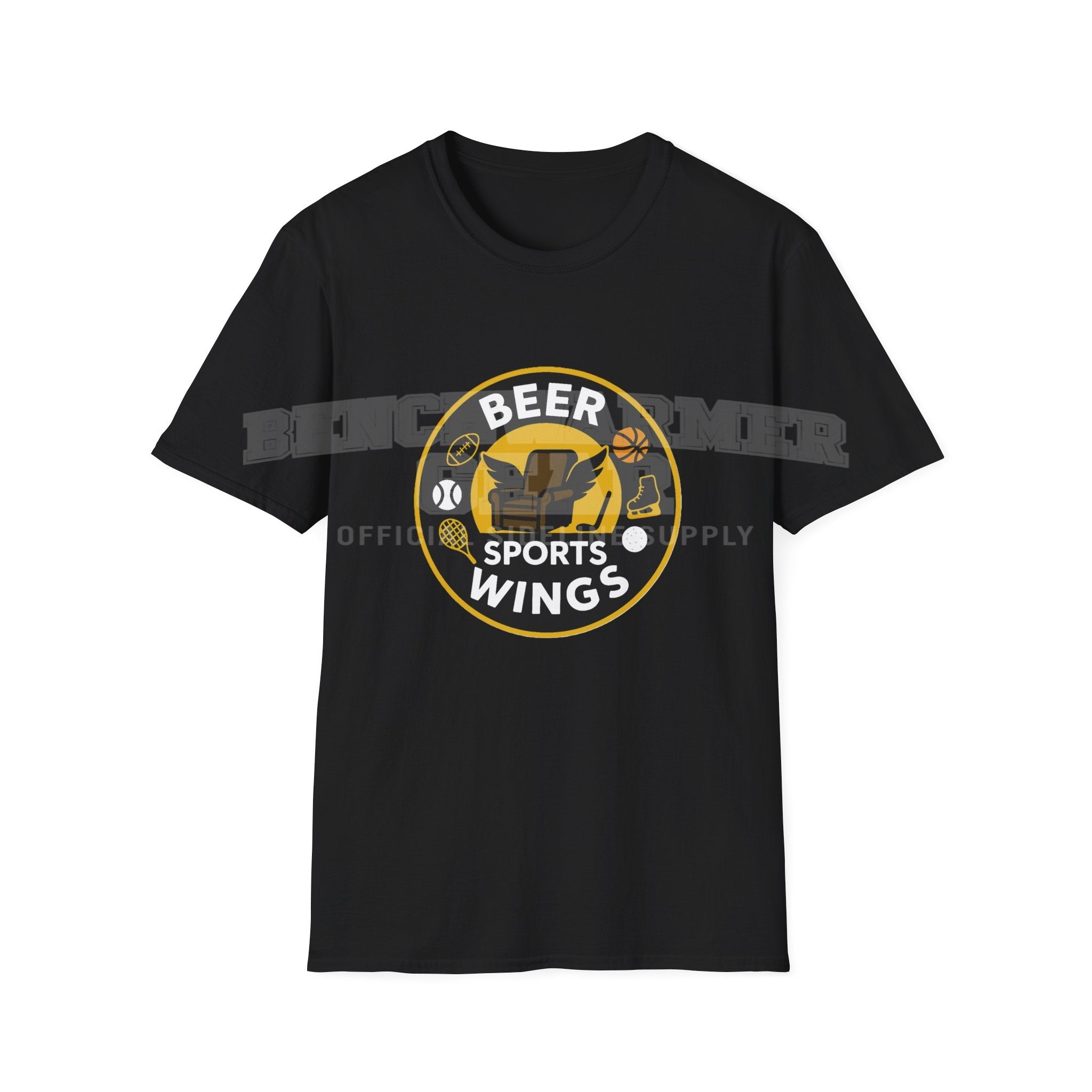 Men's Beer Sports Wings. T- Shirt.