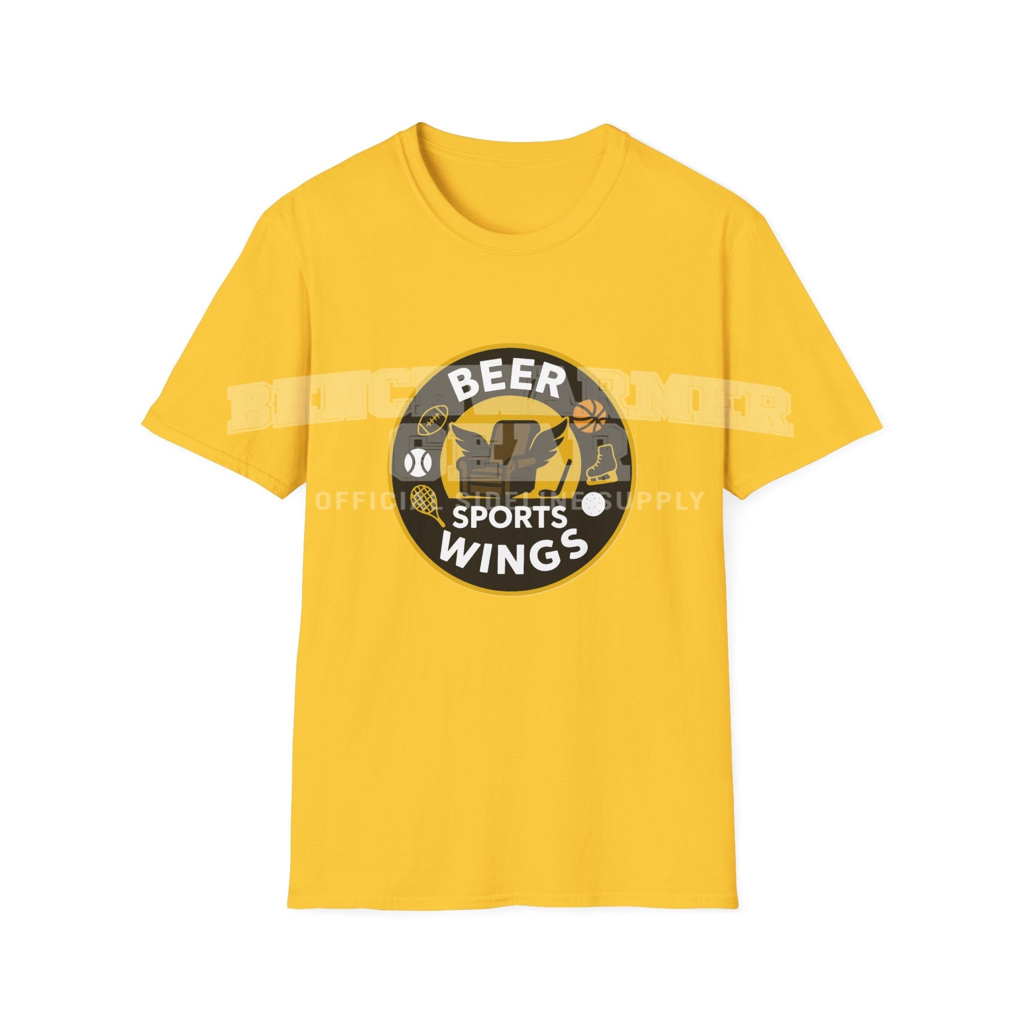 Men's Beer Sports Wings. T- Shirt.