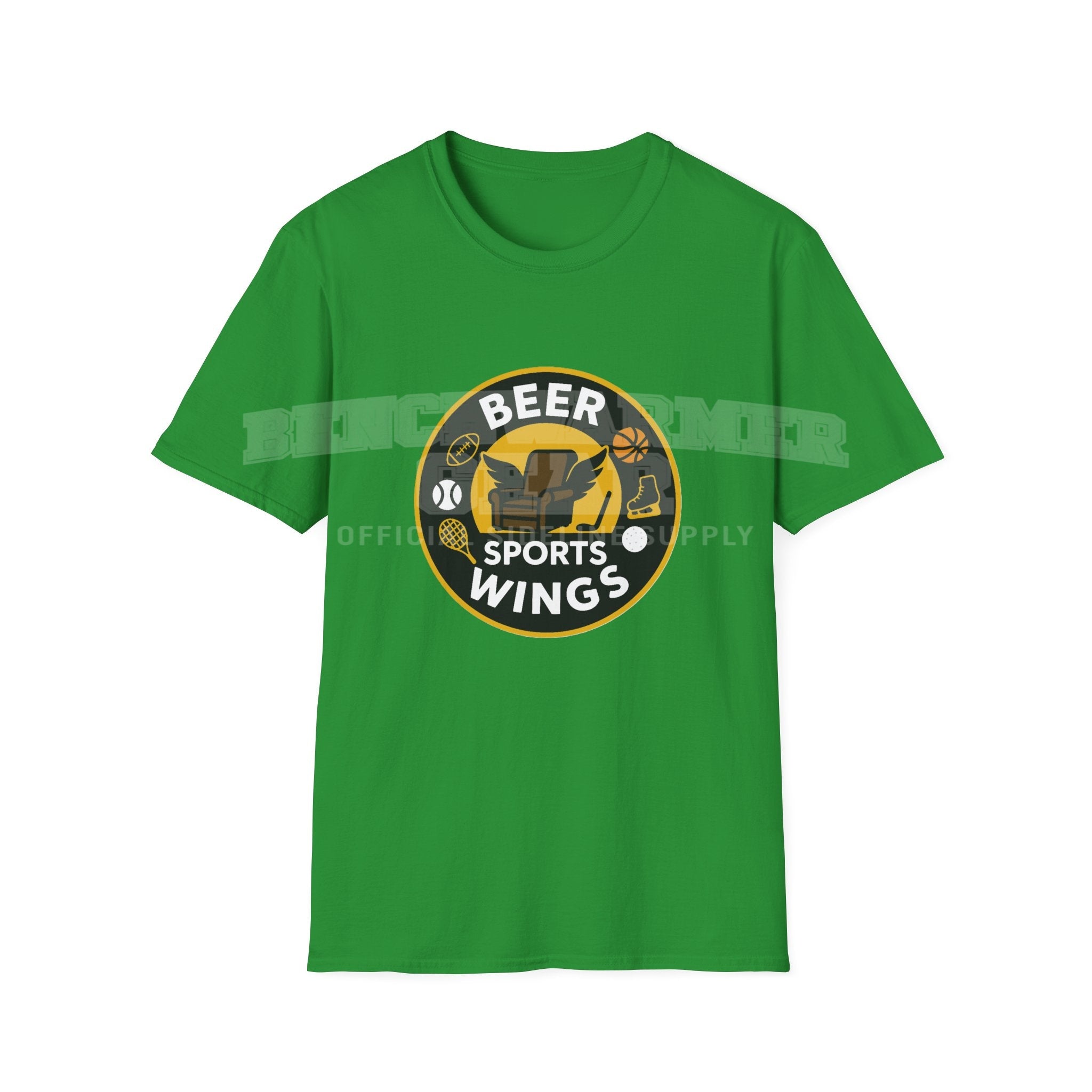 Men's Beer Sports Wings. T- Shirt.
