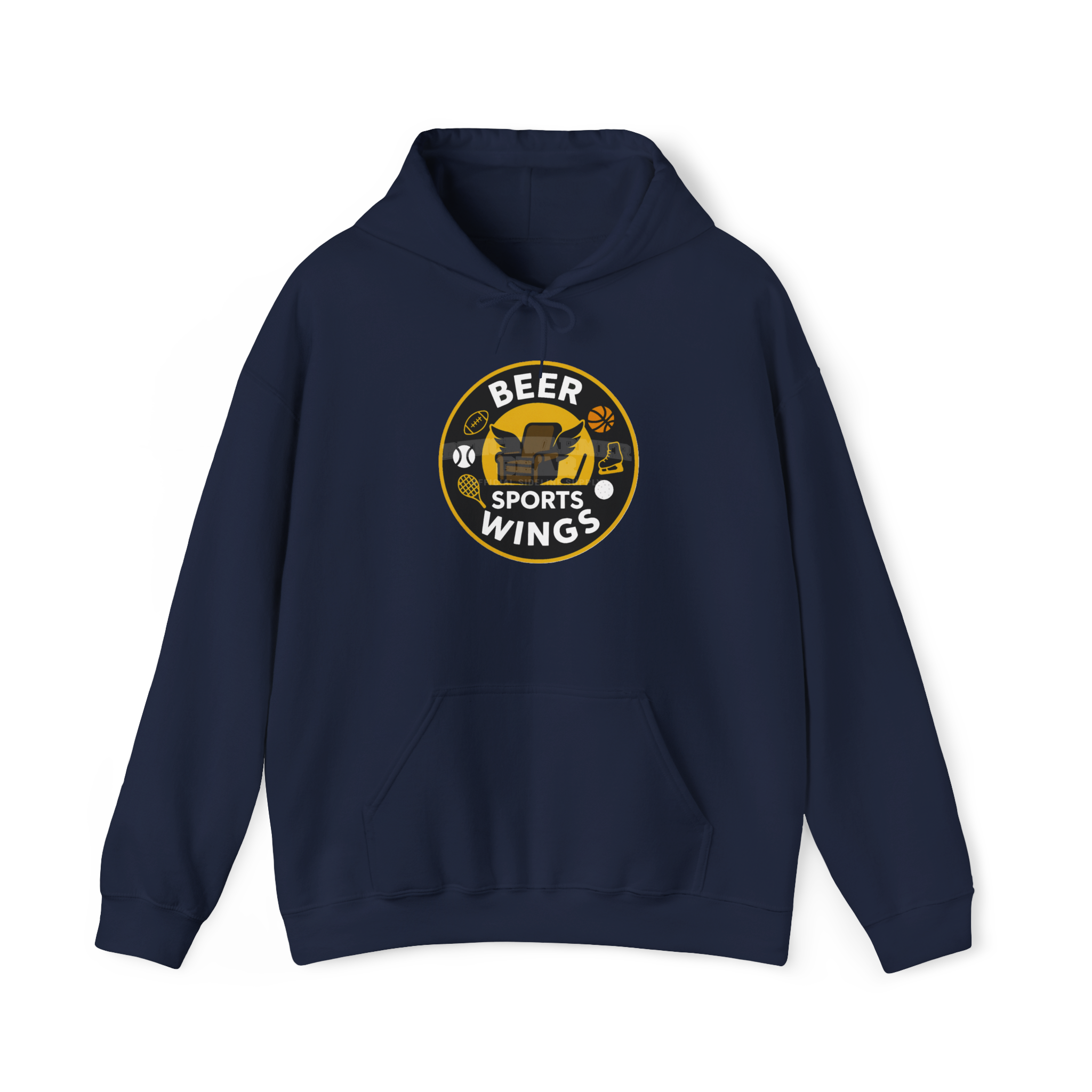 Men's Beer Sports Wings Hoodie.