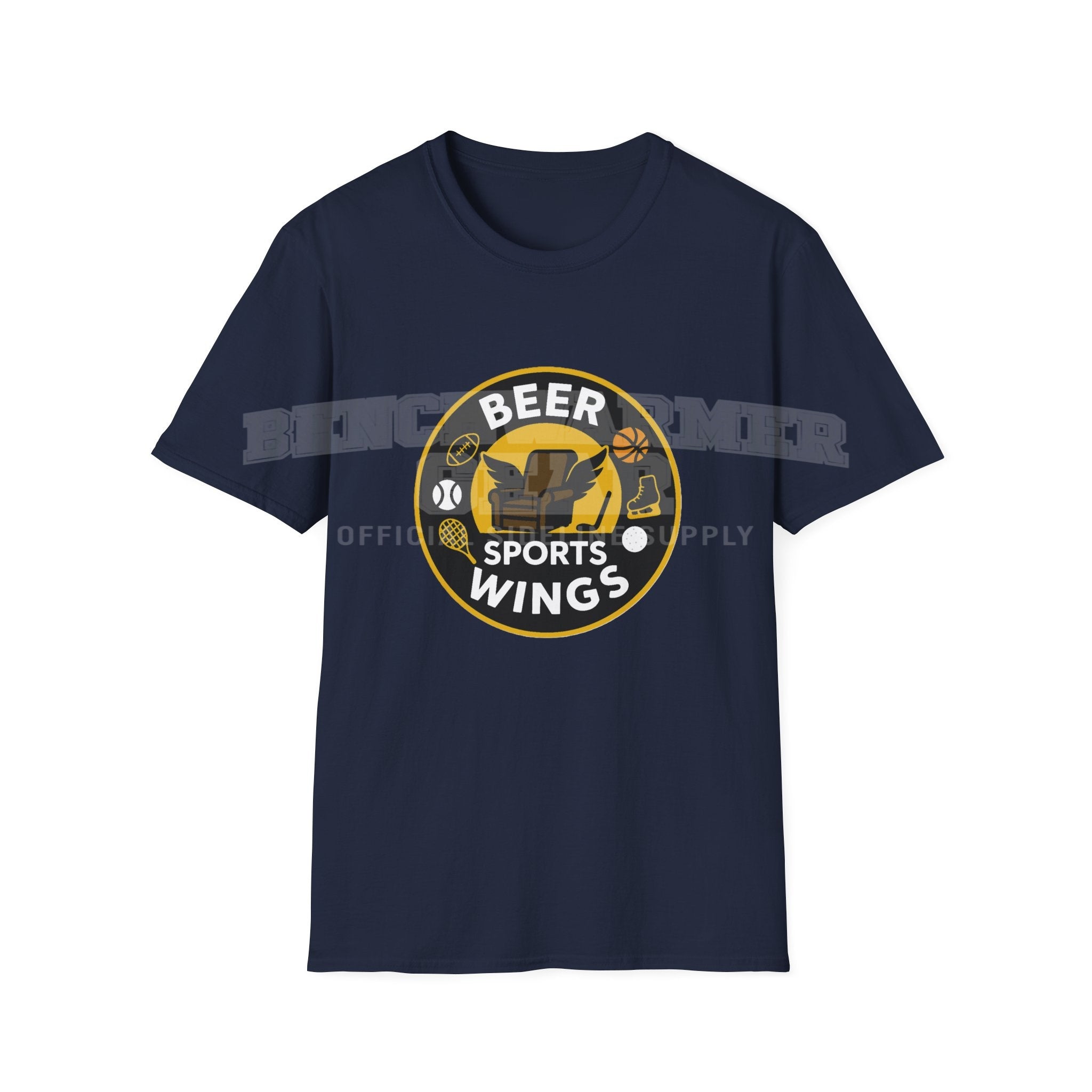 Men's Beer Sports Wings. T- Shirt.