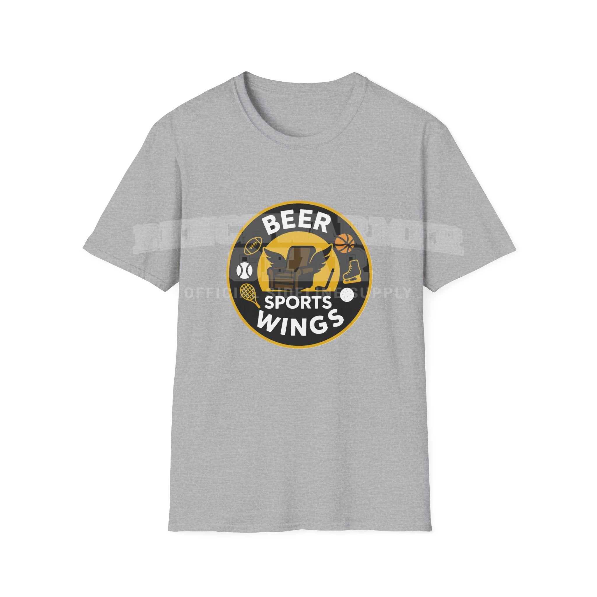 Men's Beer Sports Wings. T- Shirt.
