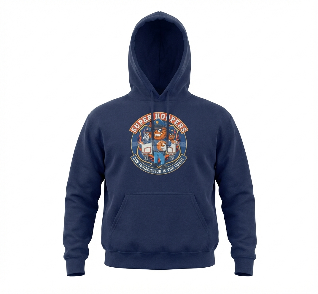 Men's Super Hoopers Basketball Hoodie.